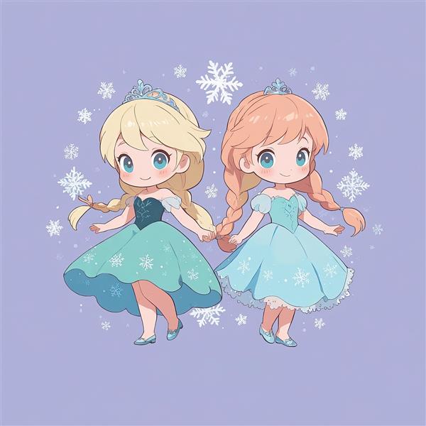 طرح دکوراتیو السا و آنا چیبی زمستانی