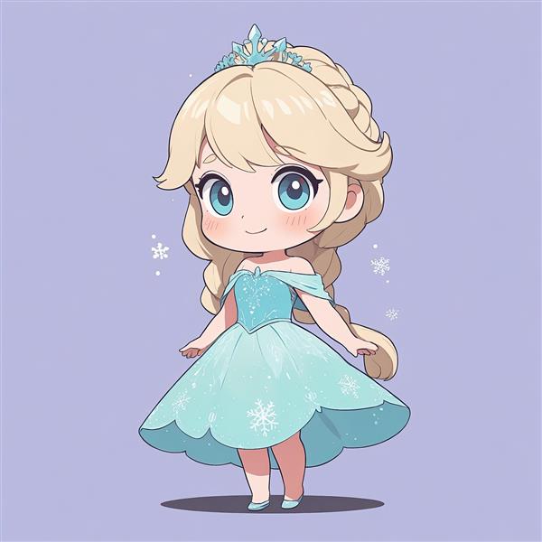 تصویر چاپی السا فروزن طرح اتاق کودک