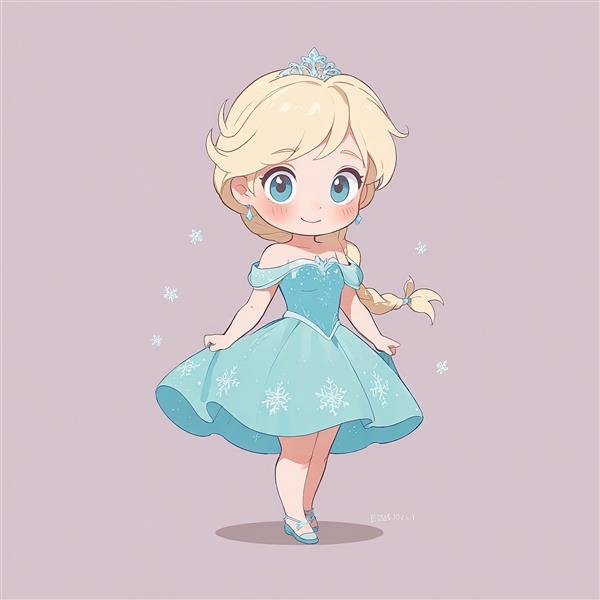 تابلو اتاق کودک طرح السا فروزن چیبی