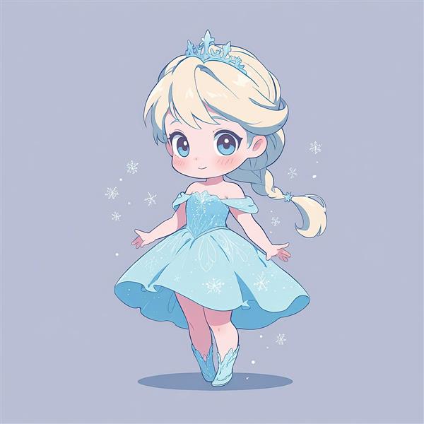 پوستر السا چیبی فانتزی انیمیشن فروزن