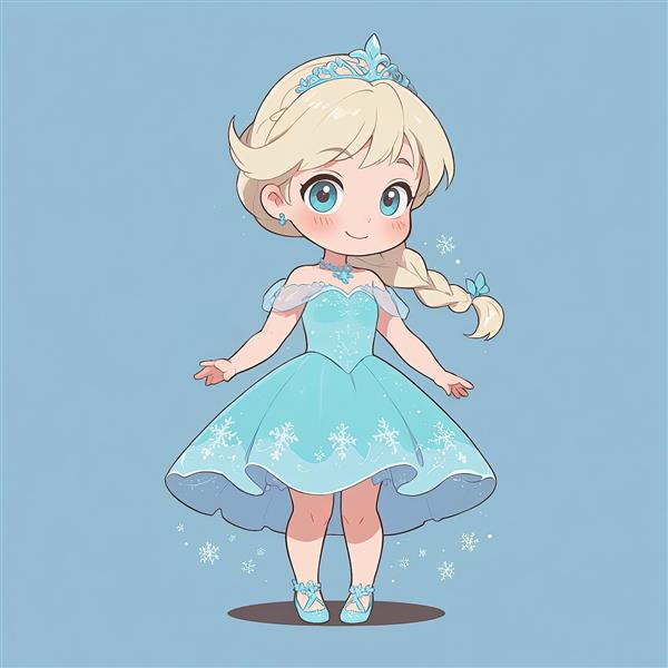 پوستر اتاق کودک السا چیبی انیمیشن فروزن