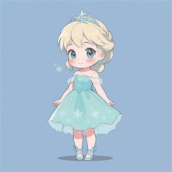 طرح باکیفیت السا چیبی انیمیشن فروزن برای پوستر