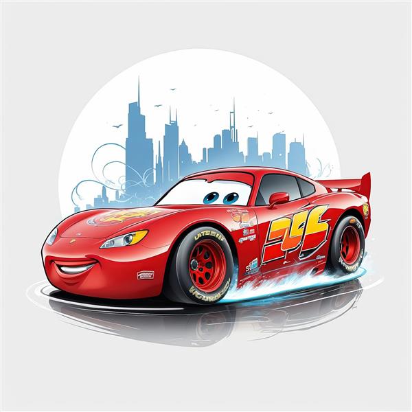 پوستر مک‌کوئین با پس‌زمینه شهر و انعکاس روی زمین خیس