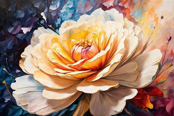 تصویر باکیفیت ماکرو گل رز با رنگ‌های پاستلی، طرح دکوراتیو