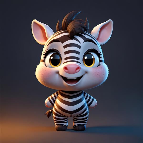 عکس بچه گورخر خندان باکیفیت برای چاپ