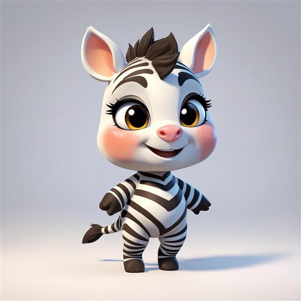 عکس باکیفیت بچه گورخر کارتونی بامزه