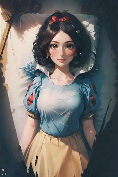 سفید برفی خوابیده در تابوت شیشه‌ای – طرح فانتزی با احساس دراماتیک