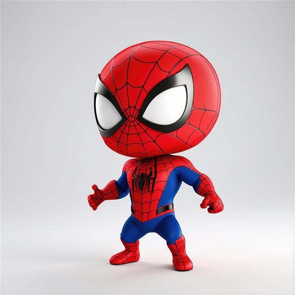 فیگور مرد عنکبوتی بامزه مدل چیبی برای دکور اتاق کودک