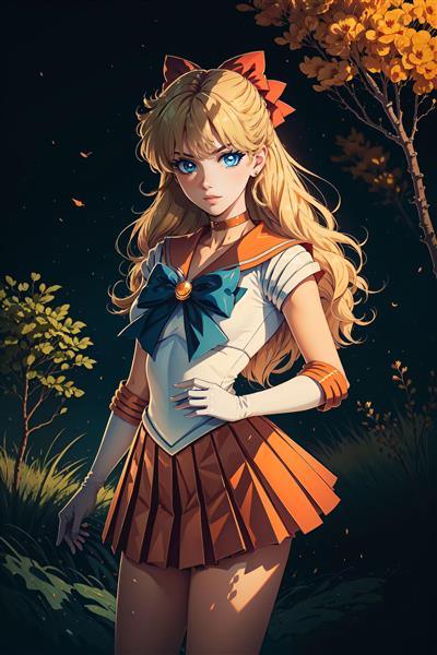 تابلو ملوان ونوس در منظره پاییزی و جنگلی با نورپردازی دراماتیک