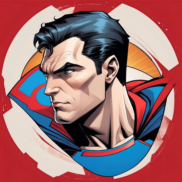 طرح لایه باز مانند سوپرمن با گرافیک تخت و زاویه دار مناسب چاپ پوستر و تبلیغات