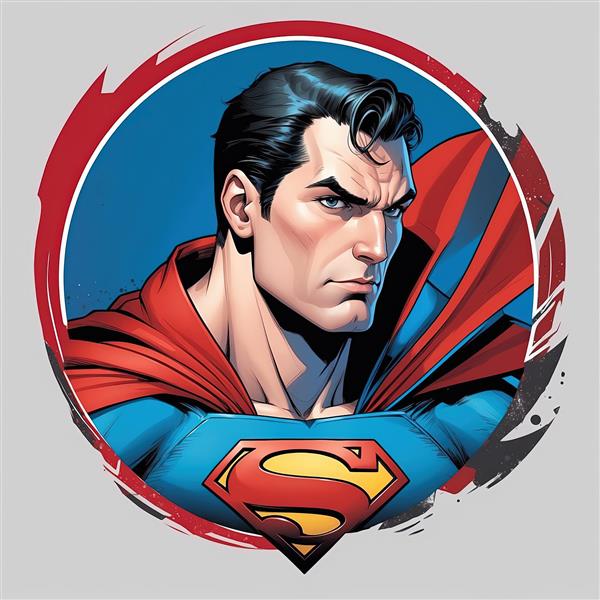 تصویر حماسی و با ابهت سوپرمن با شنل قرمز مناسب تابلو اتاق گیمینگ و نوجوان