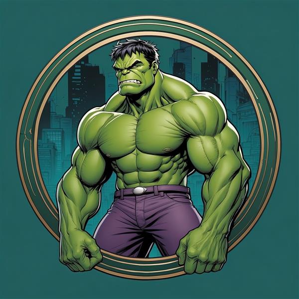 طرح گرافیکی هالک قدرتمند و مناسب پوستر باشگاه بدنسازی