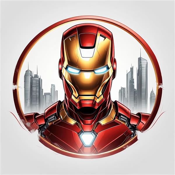 عکس تمام رخ متقارن آیرون من با کیفیت بالا و نگاه مستقیم مناسب والپیپر و بک گراند