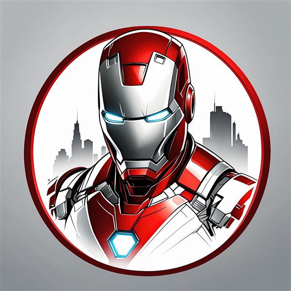 طرح خاص مرد آهنی با زره نقره ای و قرمز (سیلور سنتوریون) مناسب کلکسیونرها