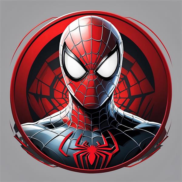 والپیپر مرد عنکبوتی سیاه و قرمز (سیمبیوت) برای پوستر دیواری