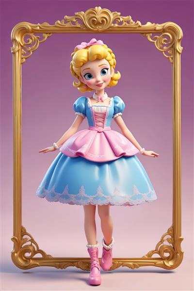 جسی در قاب طلایی روی آسمان آبی (عکس تابستانی و شاد باکیفیت)