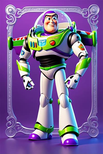 تابلو باز لایتر با بال و قاب نقره‌ای (تصویر با وضوح بالا برای دکوراسیون اتاق کودک و نوجوان)