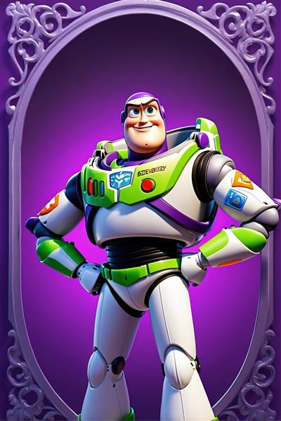 عکس چاپ عریض باز لایتر در قاب بنفش بیضی (طرح استودیویی باکیفیت برای تولید محصولات دکوراتیو)