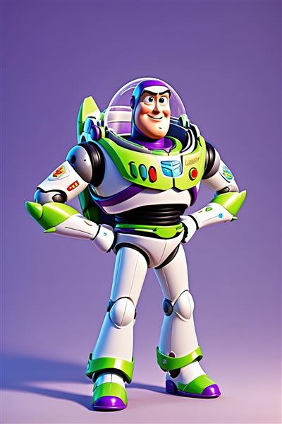 تصویر اورجینال باز لایتر در زمینه بنفش (عکس با کیفیت بالا از شخصیت محبوب برای چاپ دکوراتیو)