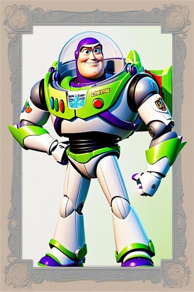 عکس دکوراتیو و تمام‌قد باز لایت‌یر در قاب مستطیلی کلاسیک با پس‌زمینه سفید خاکستری