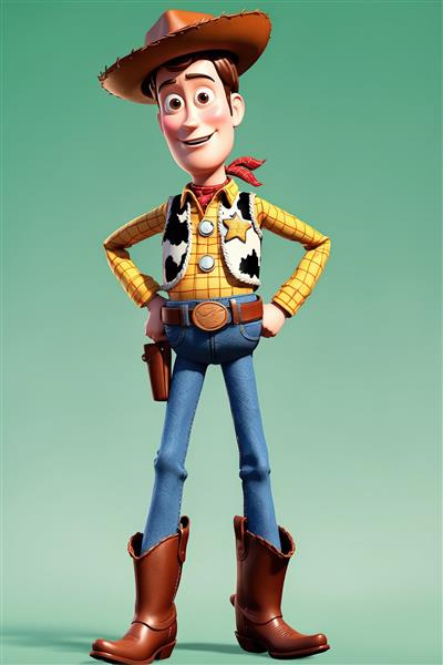 تصویر استودیویی وودی با پس‌زمینه تک‌رنگ سبز برای چاپ باکیفیت