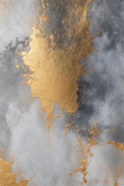 بافت مدرن گرانج با پاشش‌های طلایی روی پس‌زمینه خاکستری