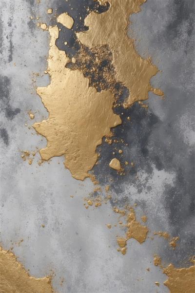 بافت سنگ یا بتن خاکستری با پاشش طلای مایع