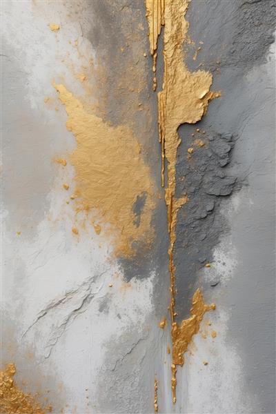بافت عمودی خشن خاکستری با رگه طلای خام