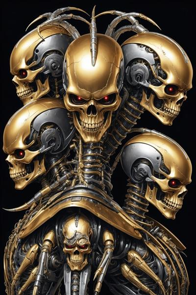 گروه سربازان اسکلتی طلایی، ارتش رباتیک با ابهت و ترسناک