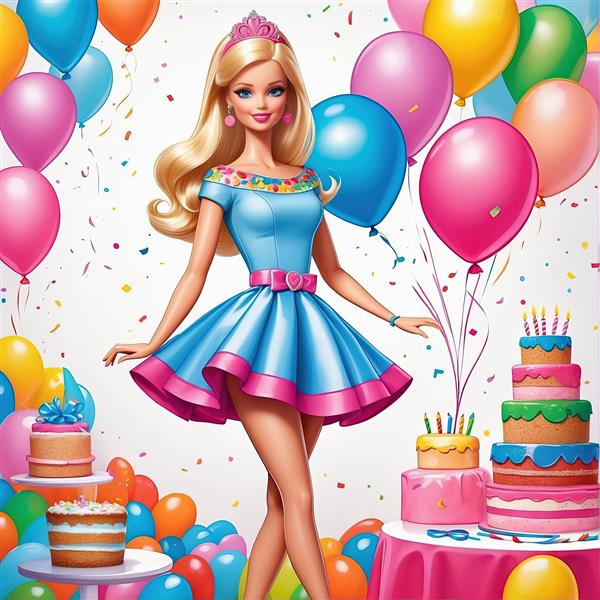 عکس آتلیه‌ای باربی با نورپردازی صورتی و نگاه مستقیم برای پروفایل