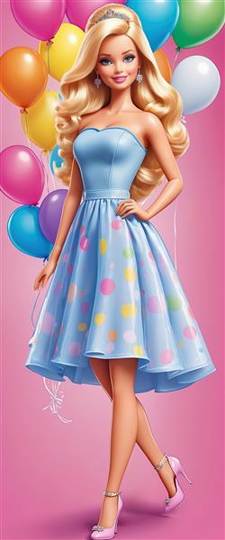 پوستر دیواری دختر نشسته با انار و ماه کامل در فضای سورئال و فانتزی