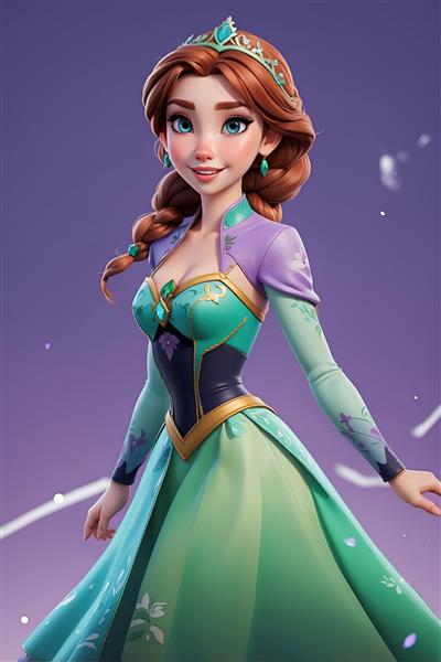 طرح آماده چاپ پوستر السا با ژست سلطنتی و کیفیت عالی