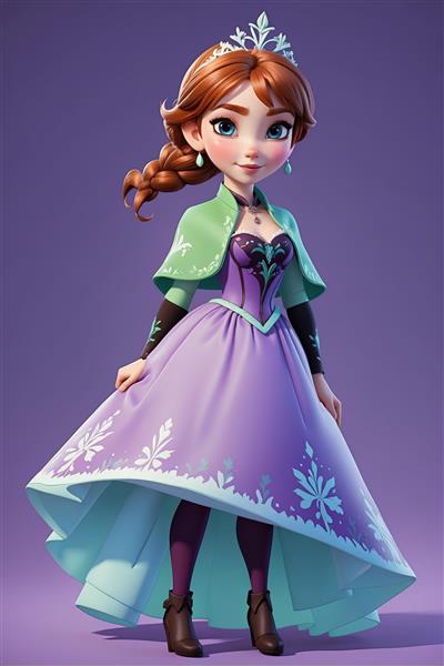 عکس استوک باکیفیت ملکه السا در حال پرتاب یخ و جادو