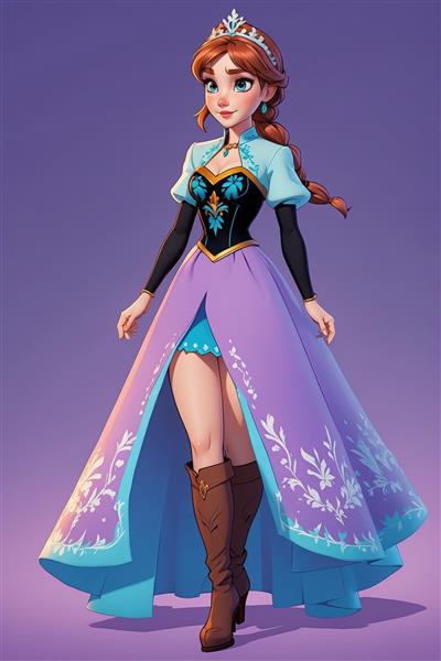 تابلو دکوراتیو طرح پرنسس آنا دیزنی با کیفیت عالی