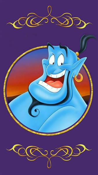 عکس فانتزی چراغ جادو (جینی) از کارتون علاءالدین برای تابلو