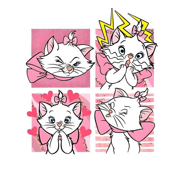 عکس گربه ماری اشرافی کارتونی فانتزی برای پوستر دیواری دخترانه