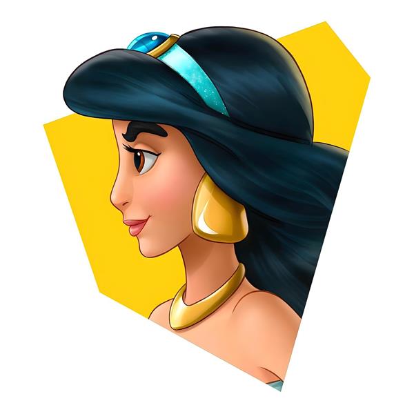 عکس کارتونی پرنسس یاسمین از انیمیشن علاءالدین برای پوستر دخترانه