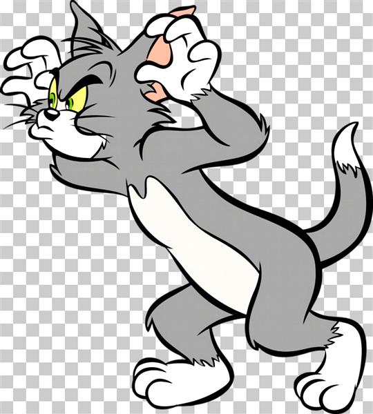 تصویر تام گربه کارتونی سریال تام و جری برای پوستر اتاق کودک