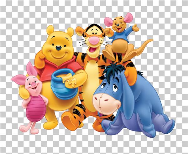 عکس وینی پو و دوستان کارتونی باکیفیت برای چاپ روی ماگ و کوسن