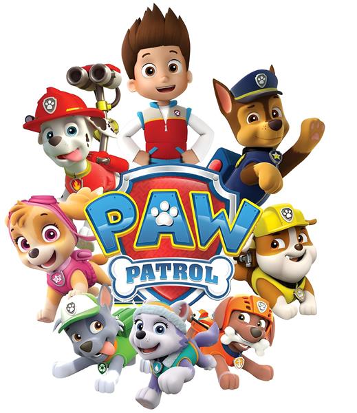 تصویر گروه اصلی سگ‌های نگهبان (رایدر، چیس، مارشال) برای اتاق کودک