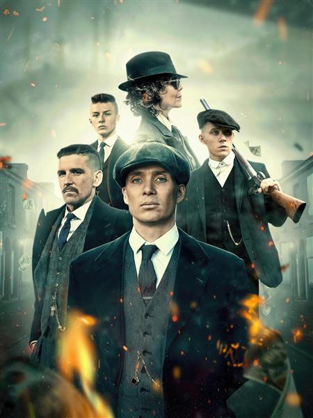 عکس گروهی شخصیت‌های سریال پیکی بلایندرز برای تابلو دکوراتیو جوان