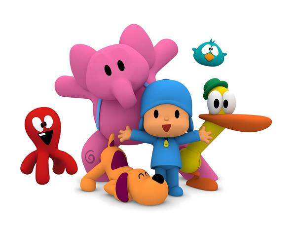 تصویر گروه شخصیت‌های پوکویو برای پوستر دیواری اتاق کودک