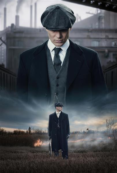 تصویر تامی شلبی (کیلین مورفی) سریال پیکی بلایندرز برای تابلو دکوراتیو