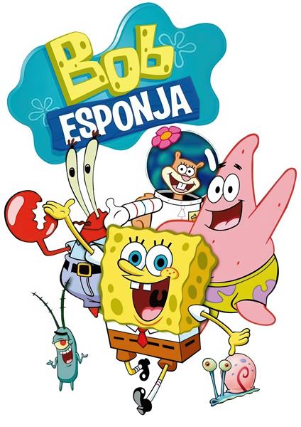 طرح گروهی شخصیت‌های باب اسفنجی برای پوستر و روتختی اتاق کودک