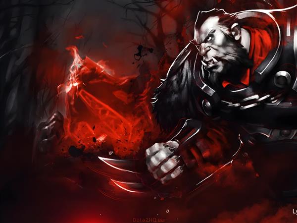 تصویر لایکان گرگینه بازی دوتا ۲ برای تابلو دیواری اتاق گیمر