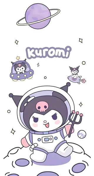 طرح فضایی کورومی و سفینه‌های کارتونی برای پوستر دیواری پسرانه