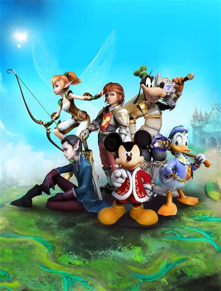 طرح میکی ماوس و دوستان در لباس قهرمانان فانتزی (کینگدم هارتز)