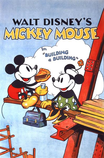 پوستر کلاسیک میکی و مینی ماوس برای تابلو دکوراتیو با تم قدیمی