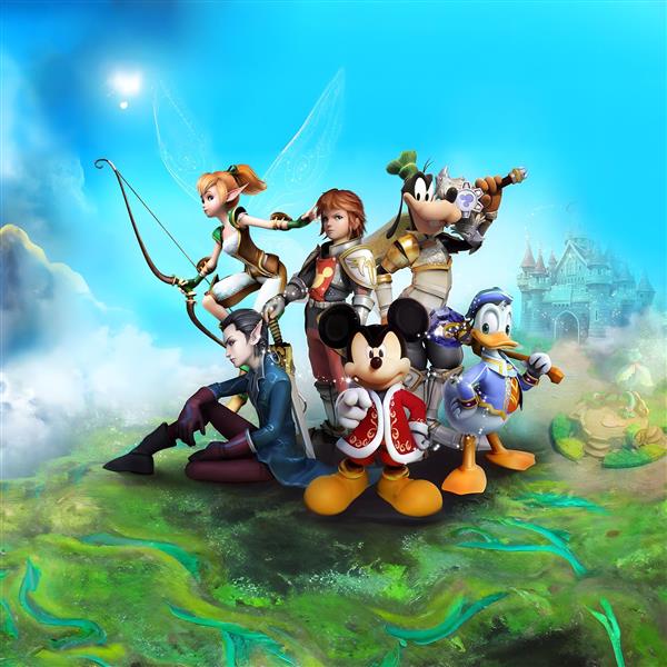 طرح میکی ماوس و دوستان در لباس قهرمانان فانتزی (کینگدم هارتز)