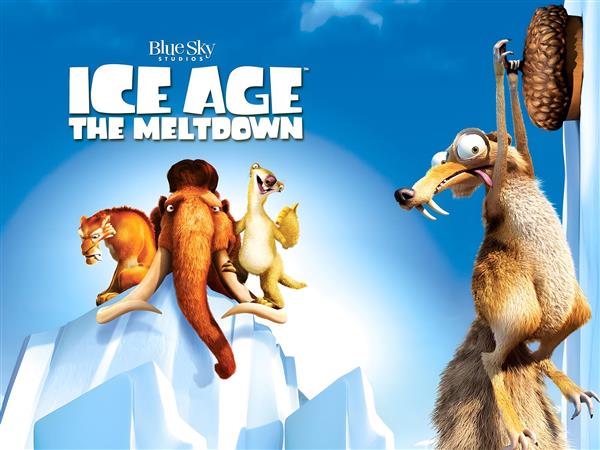 پوستر کارتونی عصر یخبندان ۲ ذوب برای تابلو و پرده اتاق نوجوان